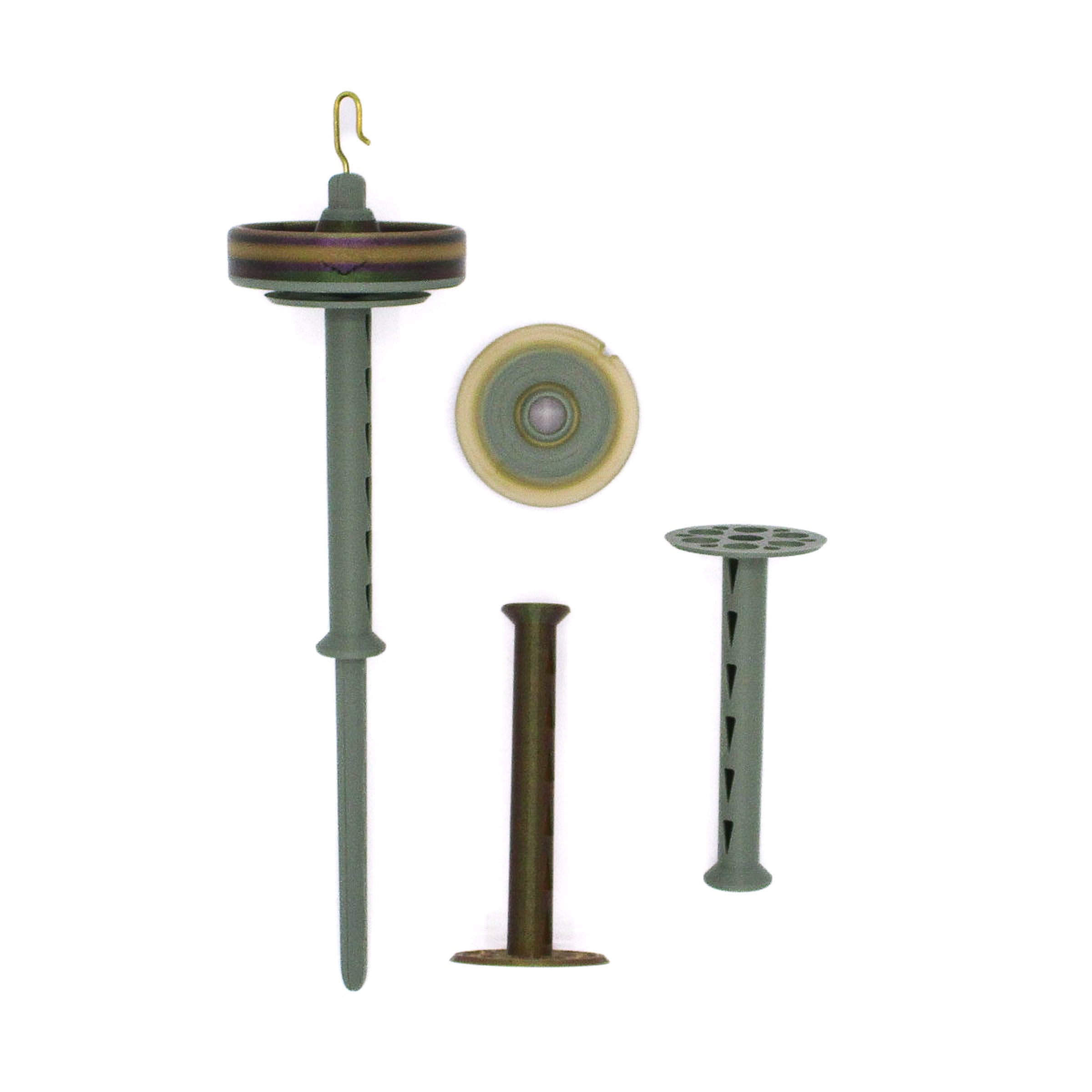 Interchangeable Whorl Drop Spindles + Bobbins