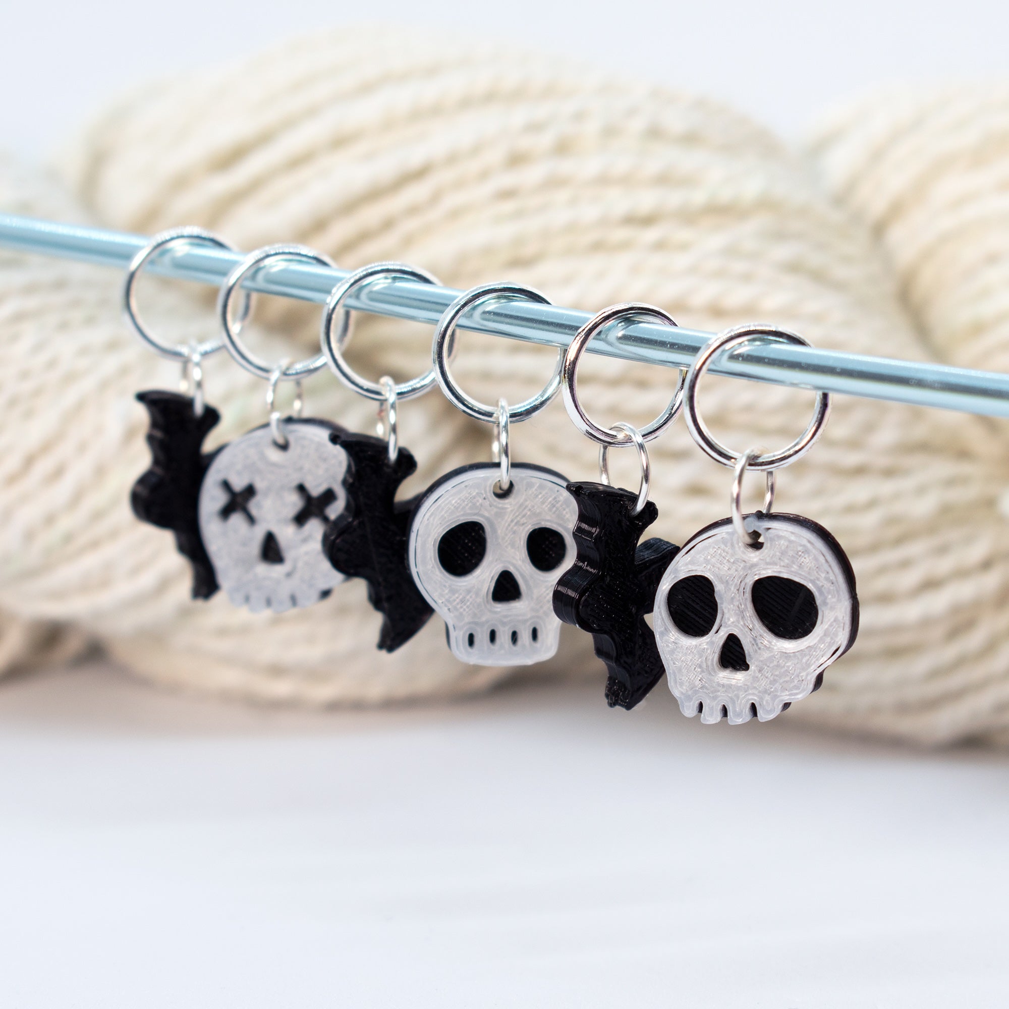 Glow in the Dark Spooky Stitch Markers