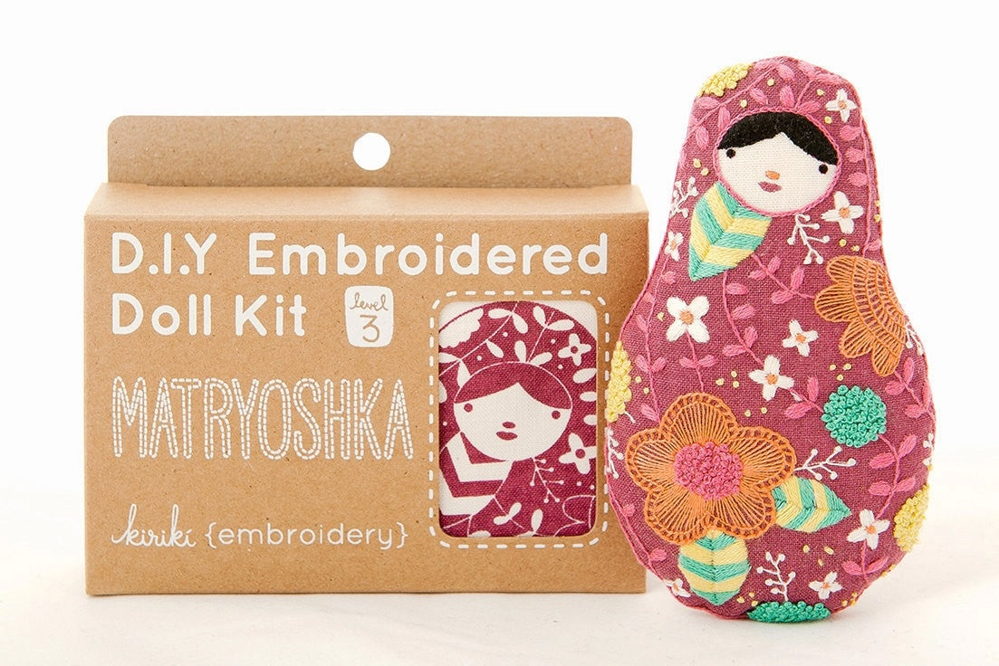Embroidered Doll Kits