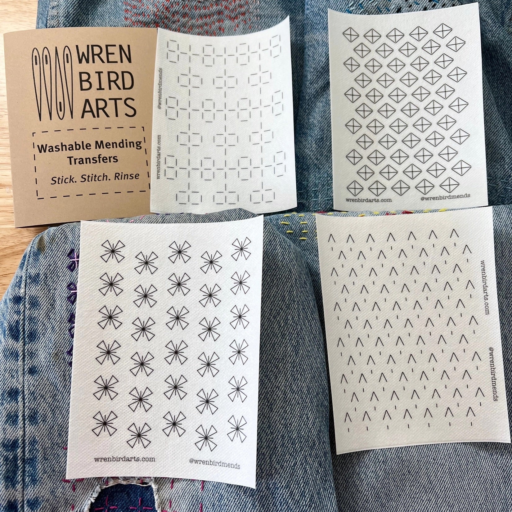 Washable Mending Transfers