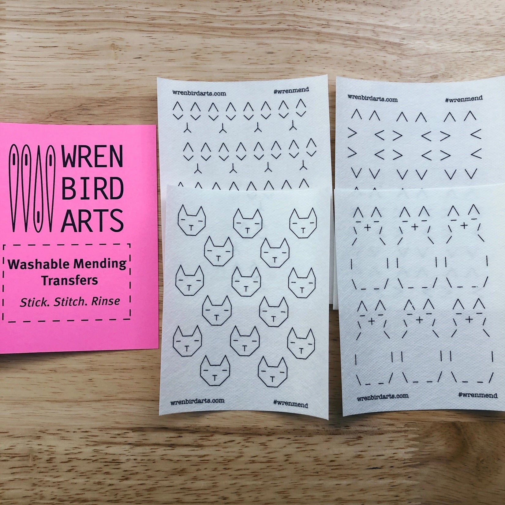 Washable Mending Transfers