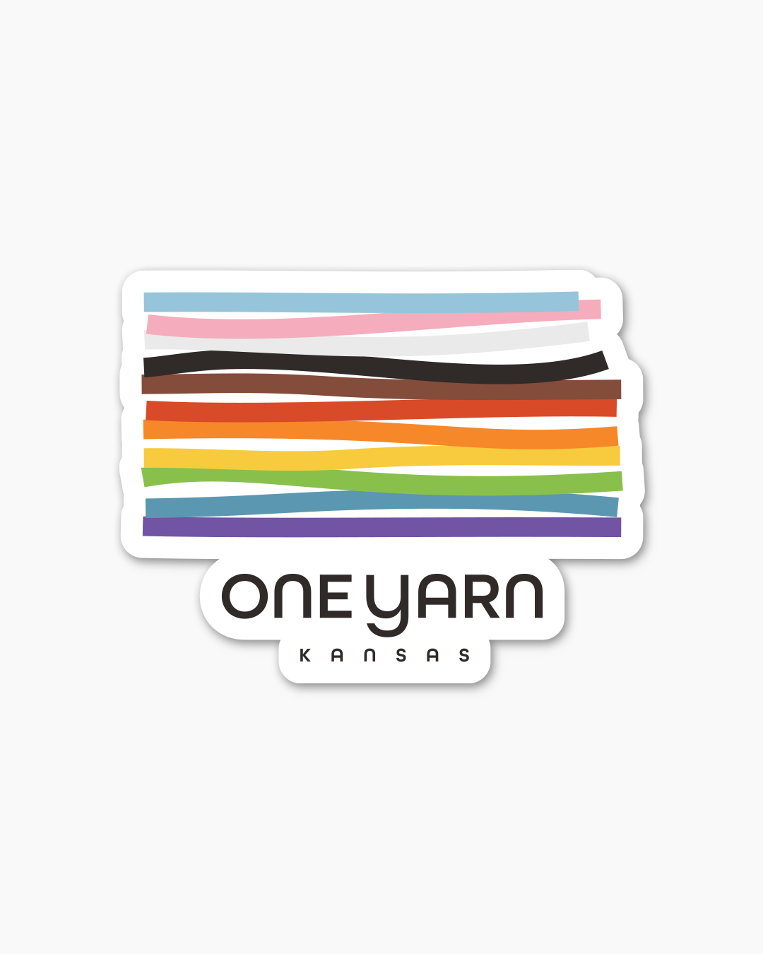 One Yarn State Stickers