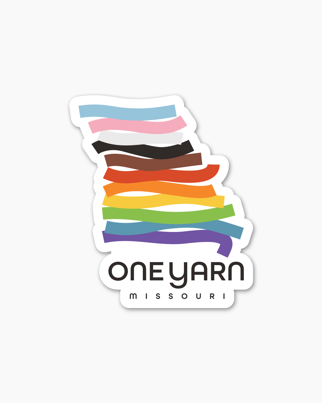 One Yarn State Stickers