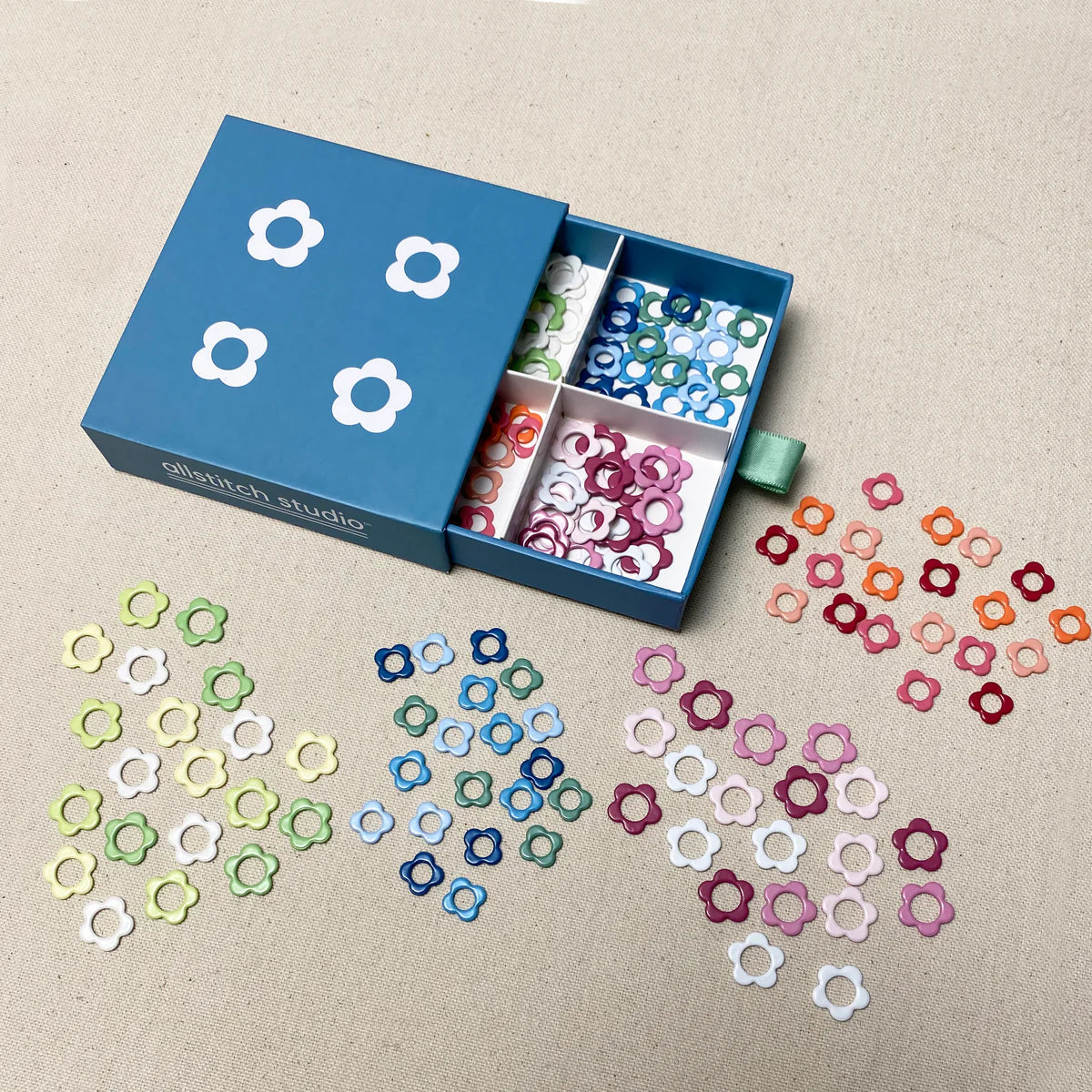 Flower Stitch Marker sampler box