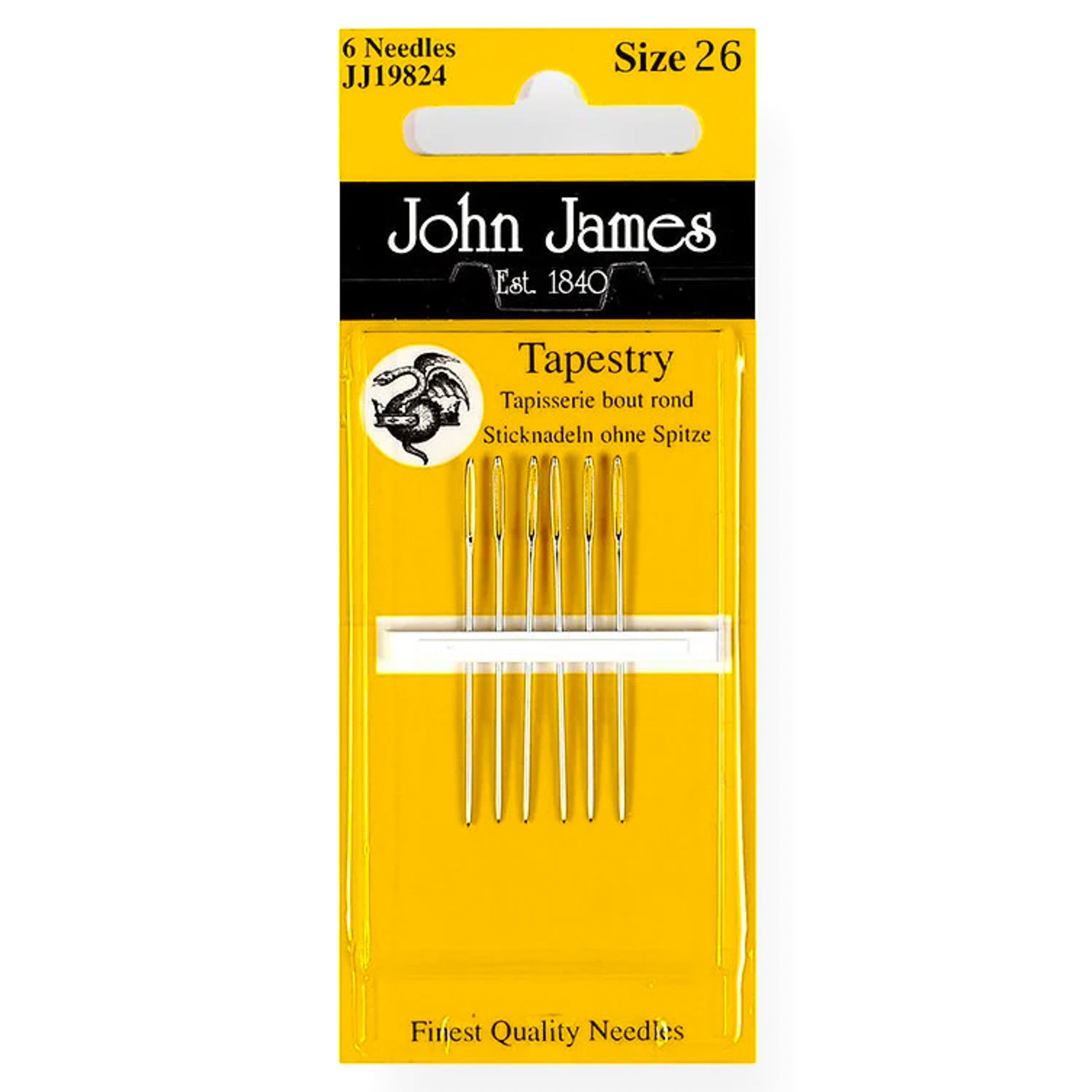 Cross Stitch Needles (size 26)
